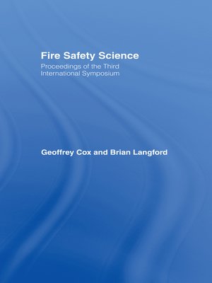 cover image of Fire Safety Science